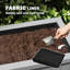 Lit de jardin surélevé avec trous de drainage, gris