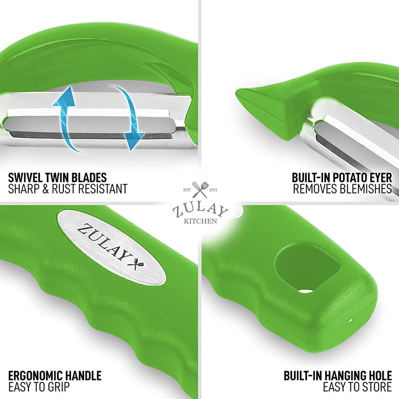 Zulay Kitchen Professional Stainless Steel Veggie Peeler