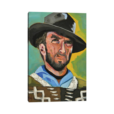 Clint Eastwood As Blondie - reproduction d'art murale - toile tendue