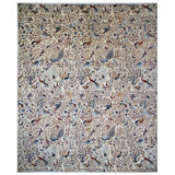 High-Quality Hand-Knotted Ivory And Red Area Rug