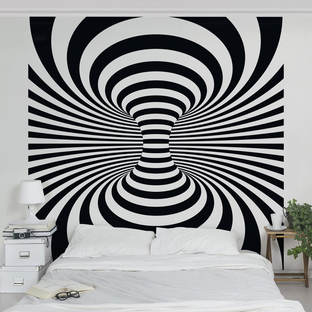 Strukturierte Fototapete Optical Swirl 3,36 m x 336 cm