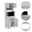 Garde-manger Piacenza, armoire à deux portes doubles, finition blanche