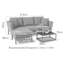 Boisdale Outdoor Fabric Chaise Sofa Set-1519766186-1519766189