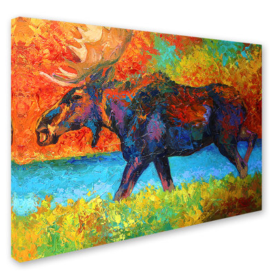 'Moose EBSQ' Print on Wrapped Canvas