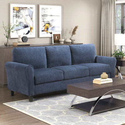 3-Seater Sofa Plush Foam Padded Chenille Upholstered Pochet Coils
