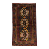 Afghan Wool Southwestern Area Rug