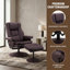 Fauteuil inclinable avec repose-pieds