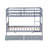 Twin Over Twin 2 Drawers Solid Wood Standard Bunk Bed-1350659490