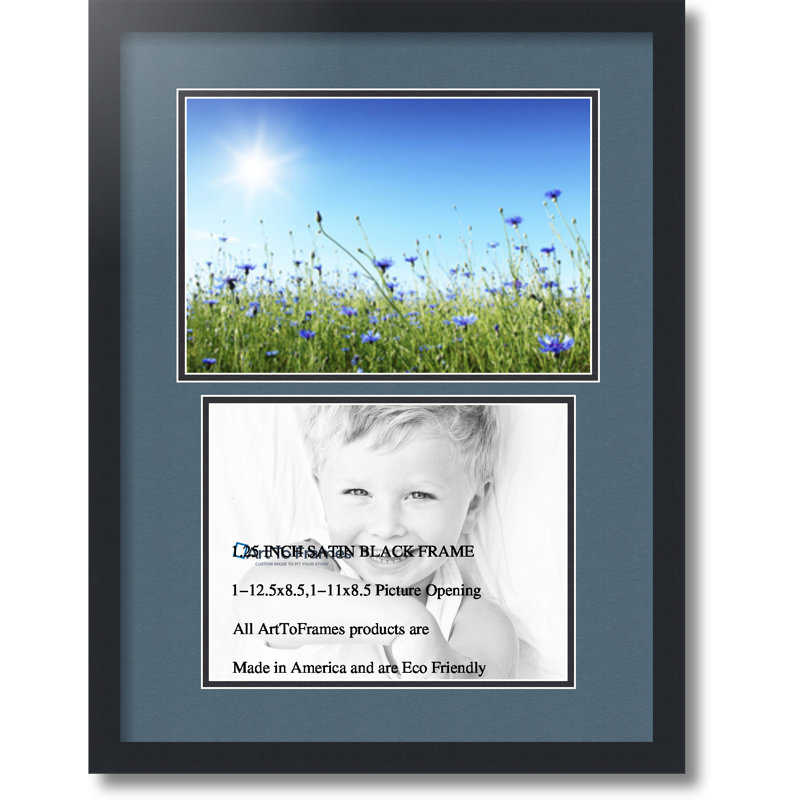 Cadre photo Jammie, Blue néerlandais, 8,5 po x 11 po, 8,5 po x 12,5 po
