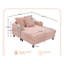 Chaise longue rembourrée 50 po-404283257