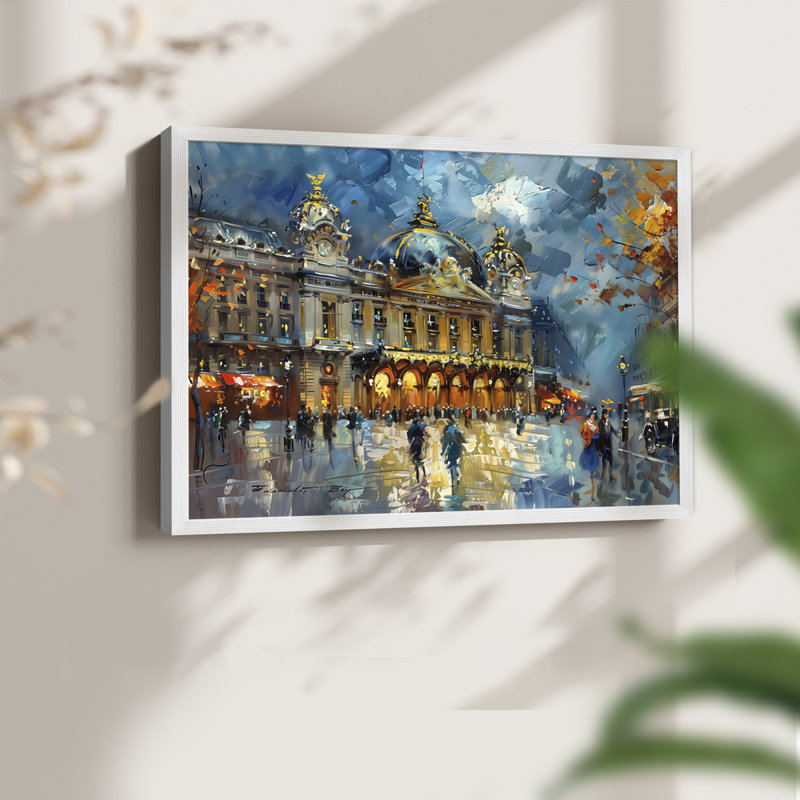 Landscape Series-CXXVIII -Framed Print - Restickable, 22" H x 28" W, Blanc