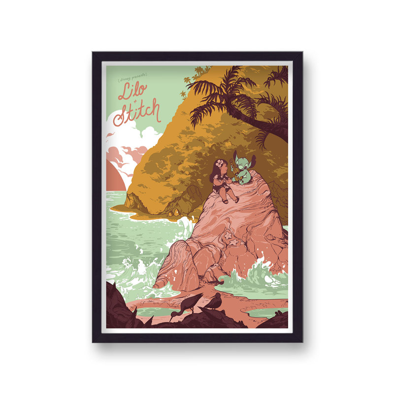 Lilo and Stich Reimagined Movie 1 Piece Single Picture Frame Wall Art