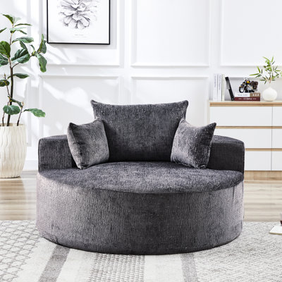 Canapés de compression, fauteuil-lit moderne en mousse chenille de 140 cm pour la maison