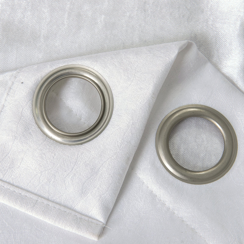 Panneau de rideau simple occultant et isolant avec œillets de couleur unie, L 52 po x L 84 po, Blanc