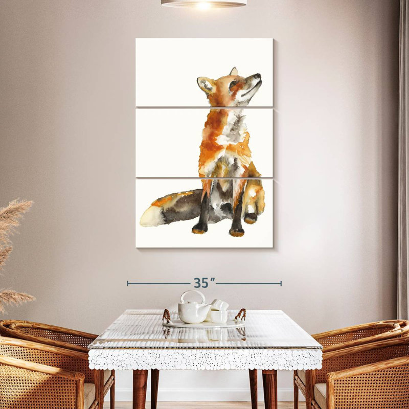 Brampt Sly Fox I, 50" H x 32" W