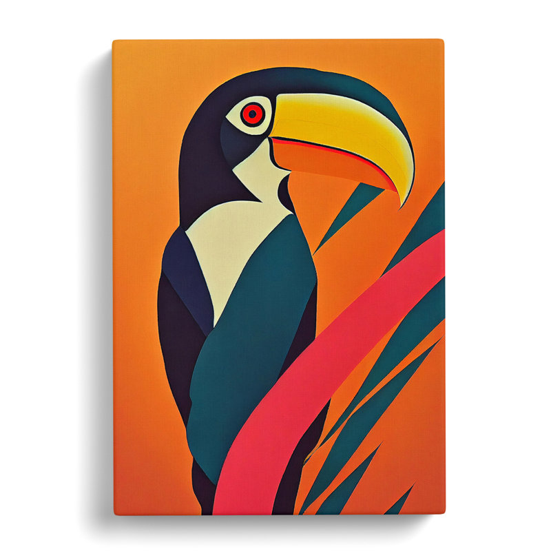 Toucan Abstract Vol.3 - Wrapped Canvas, 60cm H x 40cm W x 3cm D