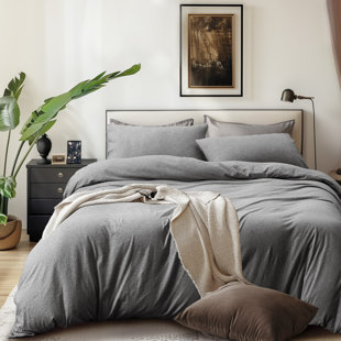 HOME BEDDING Jersey Cotton Duvet Cover Set