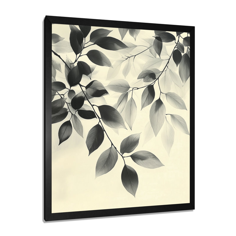 Ramhas - salon d'art mural floral, Noir, noir, noir, noir, H 20 po x l 12 po, Reproduction encadrée d'une seule photo