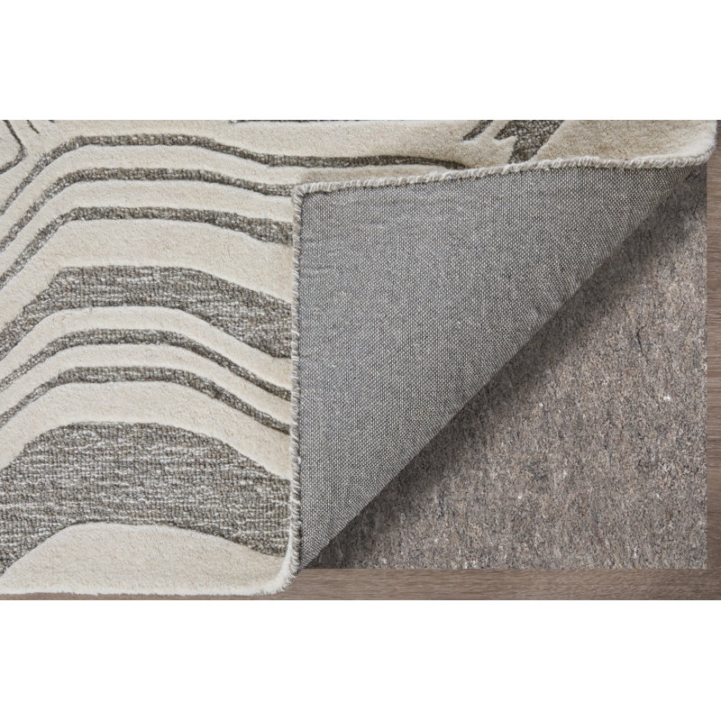 Kimball Transitional Abstract Ivory Area Rug, Rectangle 9' x 12'