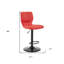 Tabouret de bar réglable en similicuir noir-1858340285