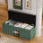 40" Entryway Bench With Cushionand And Hidden Storage Space-293878857