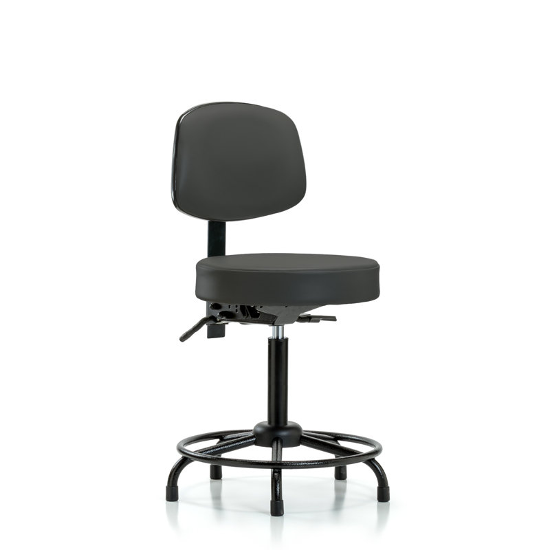 Tabouret de laboratoire Soren, Anthracite, Patins