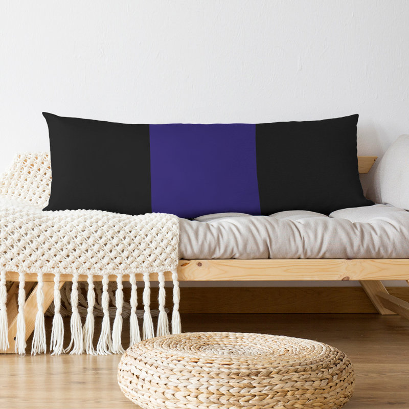 Polyester Medium Pillow, Baltimore Football, Dark Black/Purple
