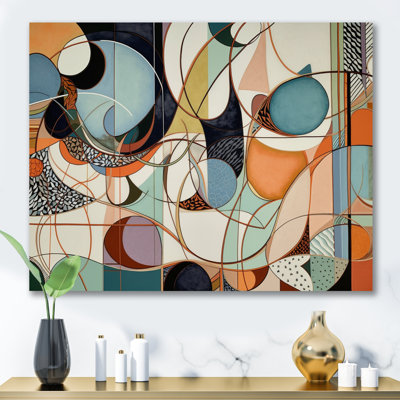 Pastel Color Boho Artwork II - Abstract Minimalism Canvas Print