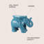 Tabouret de jardin éléphant en céramique 14,25 po White Elephant-1839548253