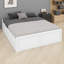 Base de lit plateforme moderne en bois, comprend 6 tiroirs de rangement pour un maximum d'espace-129205184