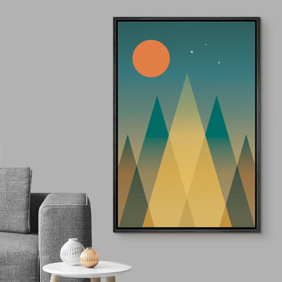 Cadre flottant, impression sur toile