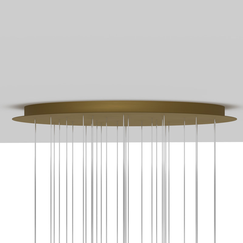 Murano Dancing Maple Leaves Chandelier, 121" H x 42" W x 42" D, Silver, Clear