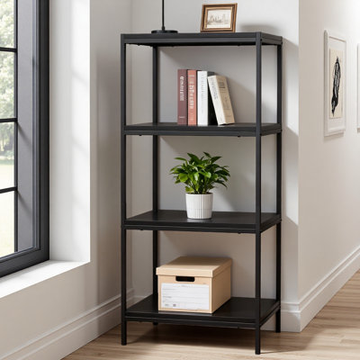 Kassel Etagere Bookcase - 4-Tier Open Shelf, Industrial Storage Unit
