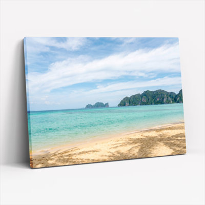 Ensemble de 1 tableau sur toile « Plage tropicale »