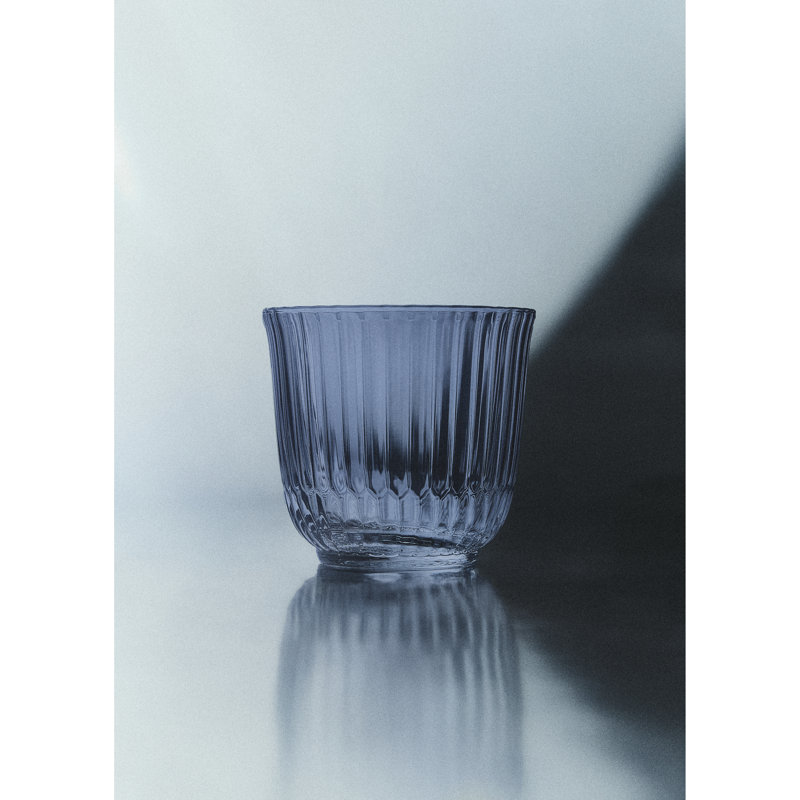 Royal Copenhagen Waves Glass, Blue, Set of 2, 7