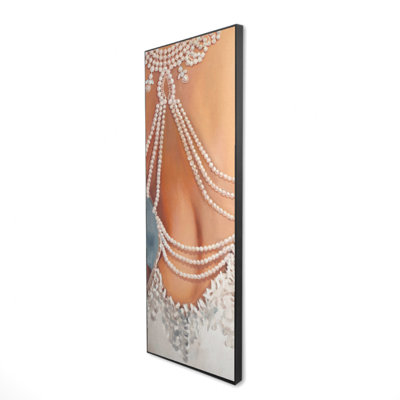 Romantic Blue Wedding Dress Canvas | Home Decor Wall Art