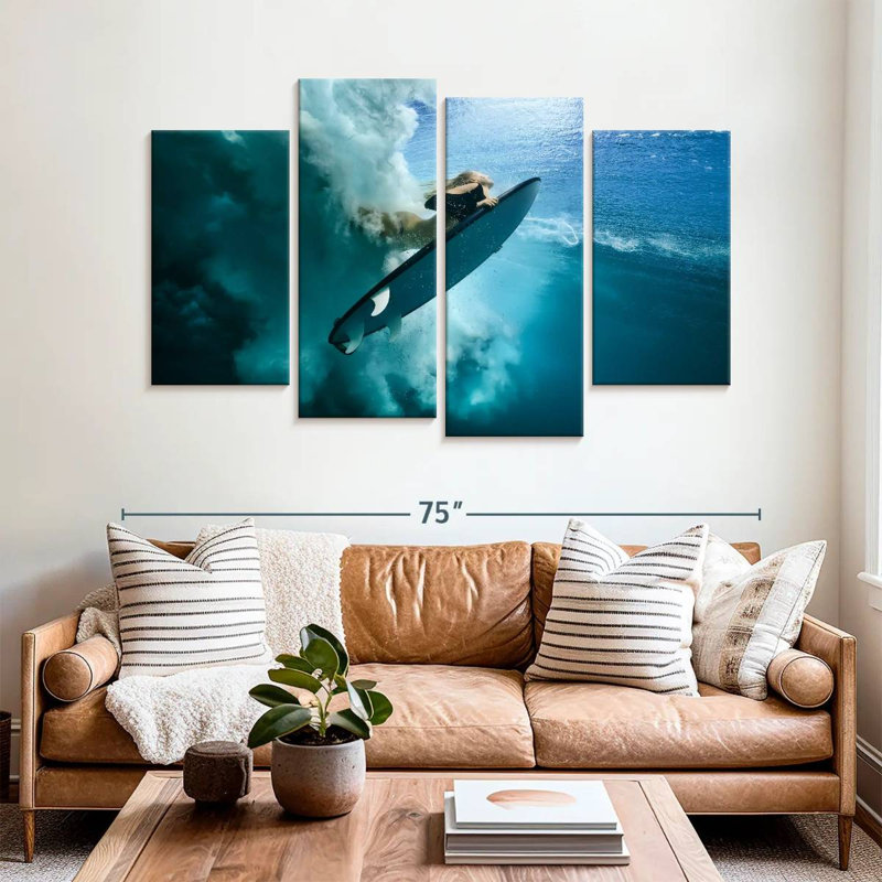 Sireci Surfer Duck Dive, 42" H x 68" W