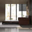 Canapé Chesterfield, canapé-lit gigogne de 93,7 po, canapé-lit convertible 3 en 1 en similicuir avec garniture cloutée et accoudoirs roulés, canapé-lit multifonctionnel, brun foncé-1834772708
