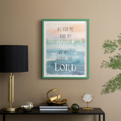 Me and My House Framed Print - Solid Wood