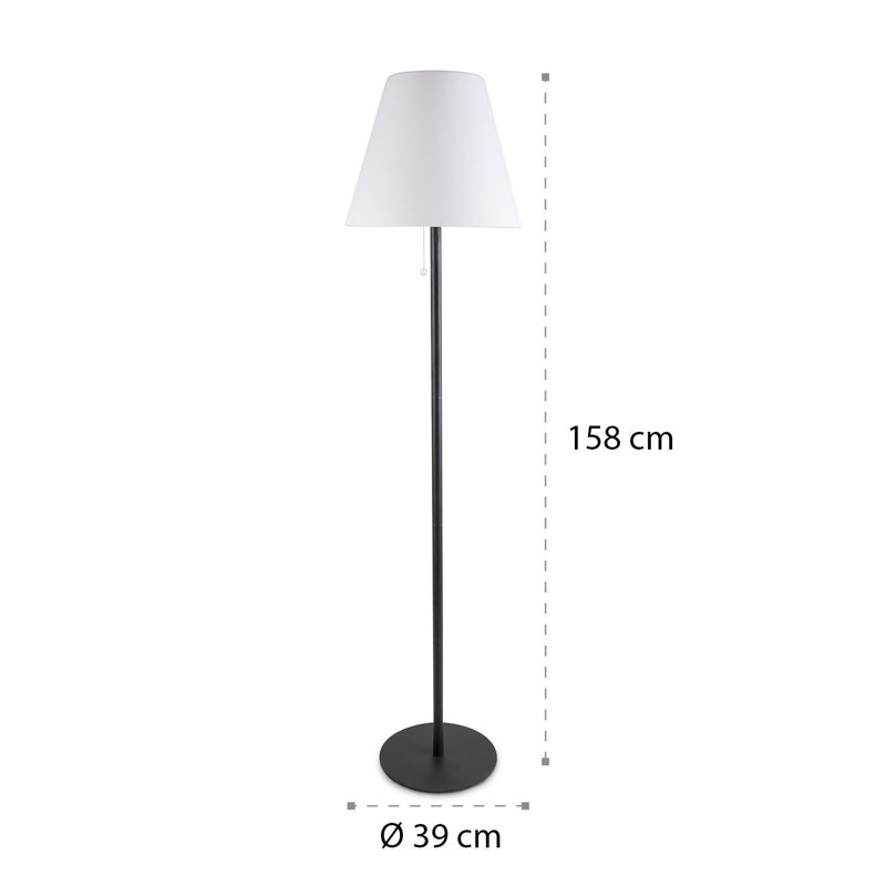 Moody 158cm Black Traditional Floor Lamp
