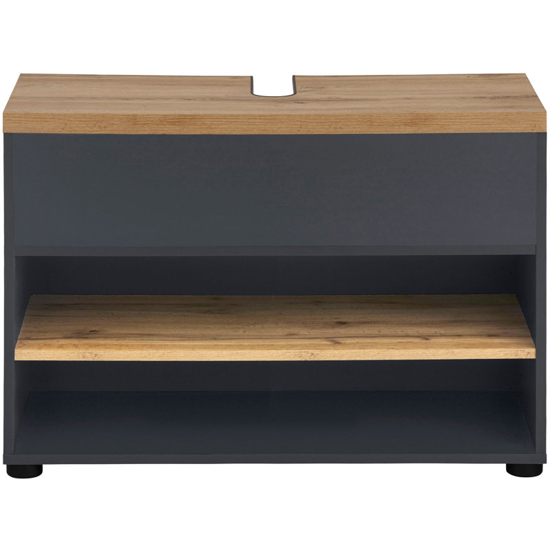 Nicayla 57cm Kitchen Pantry, Anthr/Oak