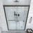 50"-54" W x 72" H Double Sliding Semi-frameless Shower Door with Two Handles-98882084