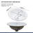 17"L x 15.5" W Drop-In Bathroom Sink White Ceramic Porcelain Oval Bathroom Sink Semi Recessed Sink