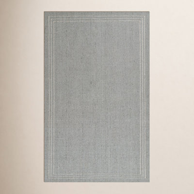 Patton Light Blue Hand-Loomed Wool Rug