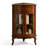 Retro Nut-brown Solid Wood Corner cabinet