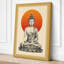 Buddha in Meditation Japandi - Wrapped Canvas-1153184592-1153184605