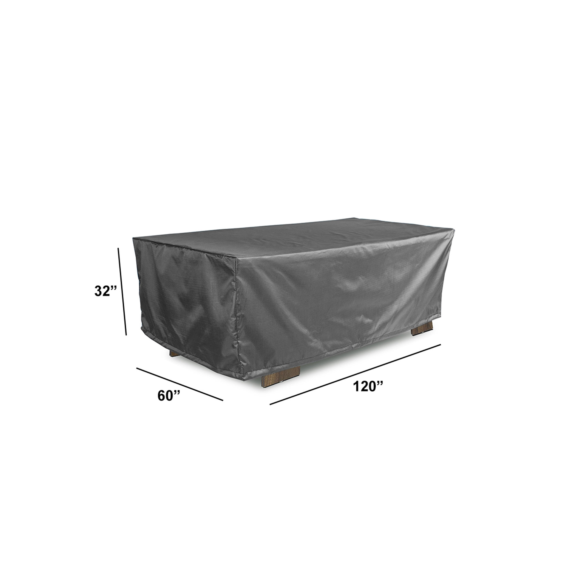 Outdoor Patio Dining Set Cover, 32" H x 120" W x 60" D
