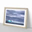 Blue Whale with Ocean Scene in Abstract - Picture Frame Painting Print on MDF-55679152-55679157