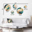 Décoration murale florale multicolore en fleurs III