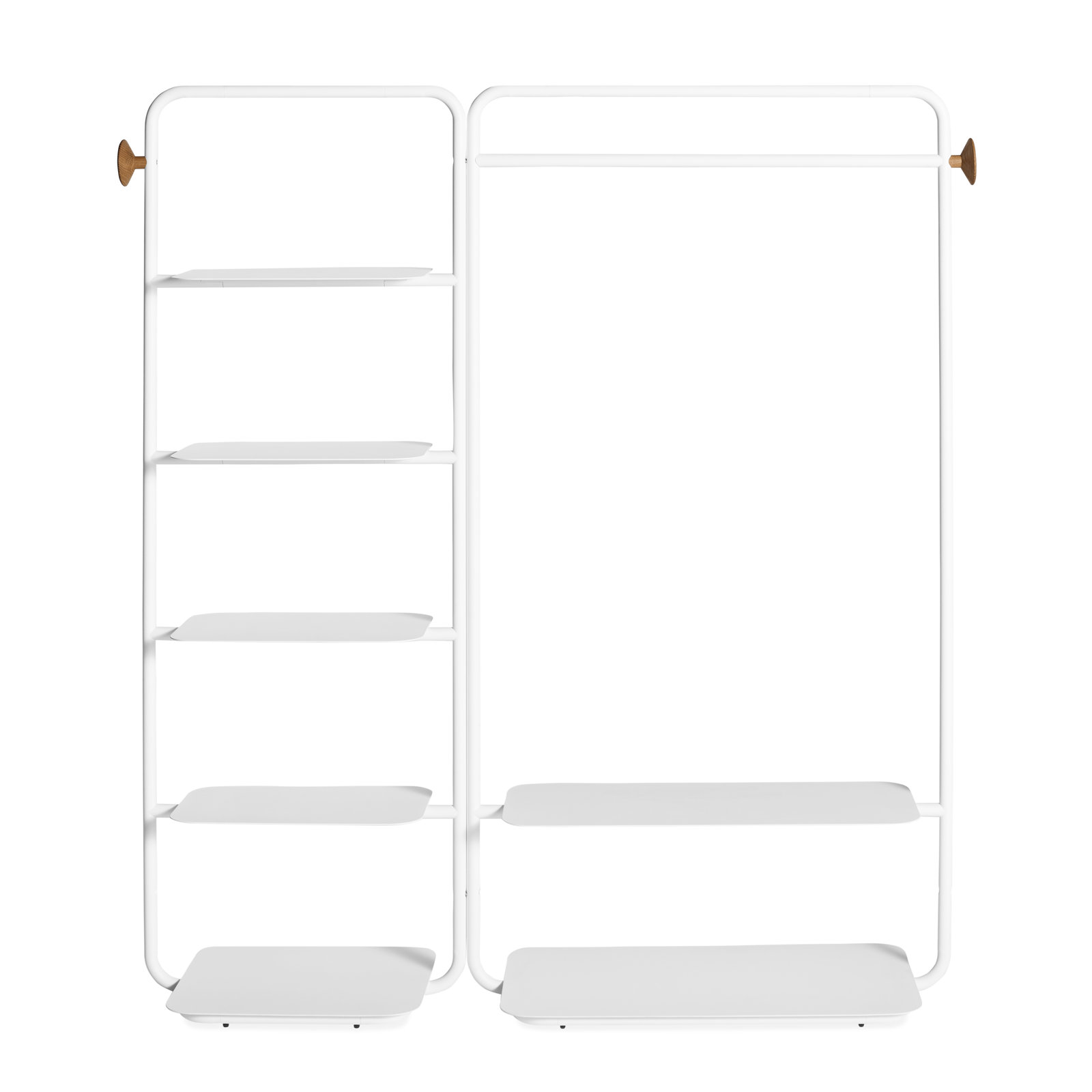 Garden Party Wardrobe Freestanding Clothing Racks, White